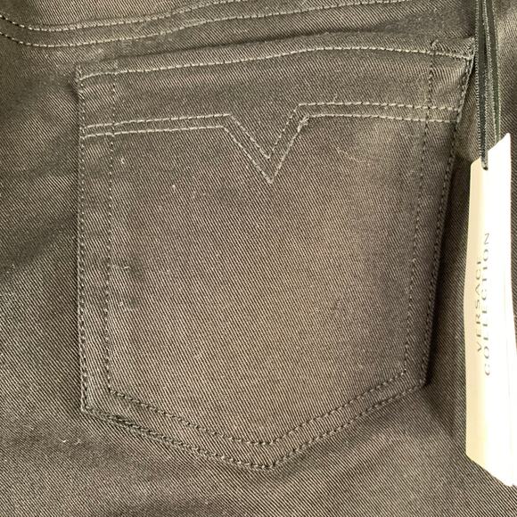 VERSACE COLLECTION Size 30 Donna Black Cotton Blend Studded Skinny Jeans - Picture 5 of 11